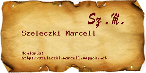 Szeleczki Marcell névjegykártya